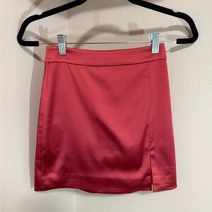 Wilfred Cherry Red Mini Skirt